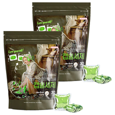 auntielab 頂級全效合一超濃縮香水膠囊洗衣精, 2個, 30入