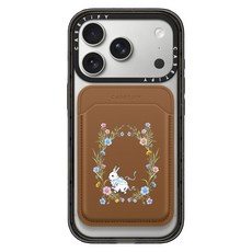 케이스티파이 Cardholder Stand Rabbit Garden, Dark Beige, 1개
