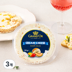 그랑도르 망고 멜론 크림치즈, 125g, 1개입, 3개