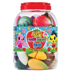 Kids Pang Pang 蔬菜水果36種切切樂遊戲組, 混色