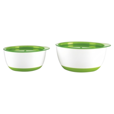 OXO tot 防滑加蓋大小碗組, 青蘋綠, 1組