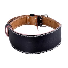 AD-ROCKET 牛皮革絨面健身腰帶 黑色, 1個