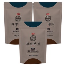 Papyeong Bunsik Tteokbokki Sauce Powder Jjajang Flavor, 500g, 3個