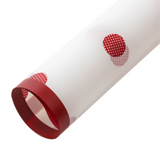 Maket Gamseong 聖誕圓點包裝紙, 60個, 白紅色