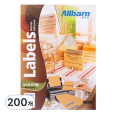 올바른 크라프트라벨 레이저 잉크젯공용 5X13 AL065KR, 65칸, 200개