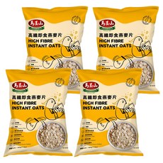 馬玉山 高纖即食燕麥片 澳洲燕麥粒 全素食, 500g, 4包