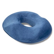 棉質甜甜圈坐墊, 1個, 海軍藍