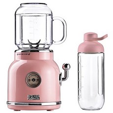 KITCHEN FLOWER Retro迷你多功能果汁機 粉色, KEM-SB2500P（粉色）