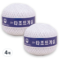 Tajoddeugesil 鴕鳥農曆新年針織紗純棉20支, 101白, 4個