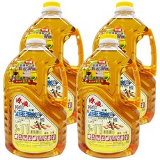 源順 冷萃花生風味調合油, 冷壓技術保留食材營養價值, 2.01L, 4罐