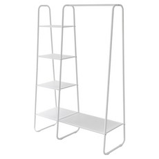 全鐵製衣帽層架 RH2502-WT, 白色