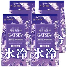 GATSBy 台灣公司貨 體用抗菌濕巾 冰涼果香 30張, 4包