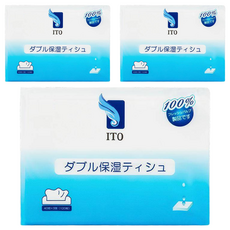 ITO 日本伊藤 雙層保濕紙巾, 1入, 3包