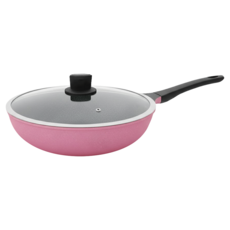 PLUS PERFECT 理想 韓國晶鑽不沾炒鍋 附蓋, 34cm, 1個