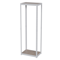 랙셈블 국내 제조 선반, 화이트, 2단