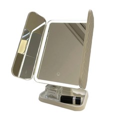 韓系LED化妝燈 插電款 32 x 18cm 單色白光, 奶白色