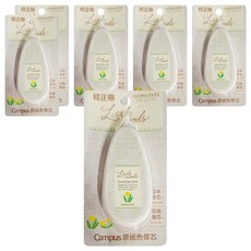 KOKUYO little woods 可替換式修正帶 5mm x 8m 象牙白, 米色, 6入