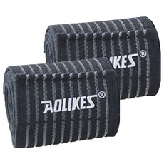 Life Point 彈性繃帶壓縮護膝 180cm 黑色, 2個