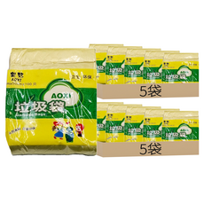 加厚垃圾袋 5捲, 材質韌性良好，耐撕拉不易破，點斷設計，輕鬆撕取, 10袋