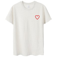 벤힛 남녀공용 통기성 A HEART 반팔티셔츠