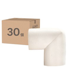 L型加厚防撞角 30個, 1組, 乳白色