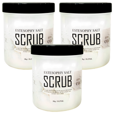 Estesofi 身體磨砂膏椰子鹽, 3個, 1kg
