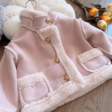 Miso Papa 女童用蓬鬆柔軟夾克