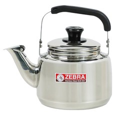 ZEBRA THAILAND 斑馬牌 304不銹鋼茶壺 無笛音, 銀色, 0.8L, 1個