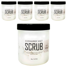 Estesofi 身體磨砂膏椰子鹽, 5個, 1kg