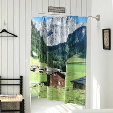 리코즈 홈 인테리어 감성 풍경 벽꾸미기 공간 무드 패브릭 포스터 하우스, 혼합색상