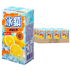 泰山 冰鎮檸檬紅茶, 300ml, 24入