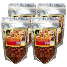 埔里鎮農會 紅麴花生, 100%台灣新鮮飽滿花生仁, 香酥健康, 大顆飽滿好滋味, 下酒配茶最佳選擇, 250g, 4包