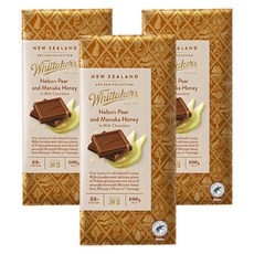 Whittaker's Nelson Pear麥蘆卡蜂蜜牛奶巧克力, 100g, 3塊