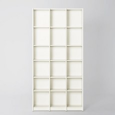 까사미아 하벨 책장 6단 110cm 방문설치, 화이트