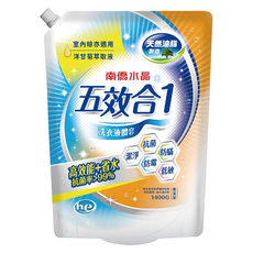 南僑水晶 5效合1洗衣液體皂, 1.4kg, 1包