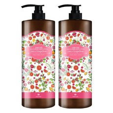 샤샤 밀크앤허니 바디로션 쥬이시그레이프프룻, 1.5L, 2개