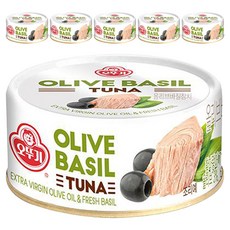 오뚜기 올리브 바질참치, 100g, 6개