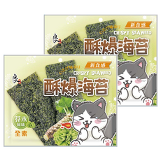 良澔 酥爆海苔 芥末口味, 32g, 2包