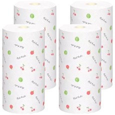 Live Works 可水洗廚房紙巾 水果圖案 25 x 25 cm, 4個, 50枚入