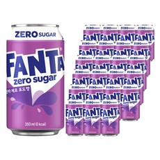 환타 제로 포도향, 350ml, 24개