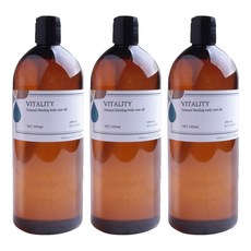 아로마랩 바이탈리티 바디오일 대용량, 1L, 3개