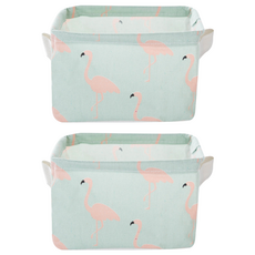 Market Gamsung布製籃子, 薄荷火烈鳥, 2個