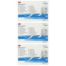 3M 紙膠無台 白色, 24捲, 3盒
