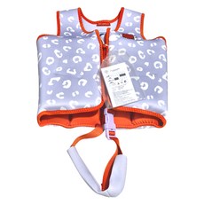 SWIM ESSENTIALS 荷蘭兒童游泳漂浮背心 4-6Y Lila Leopard 小花豹, 1件