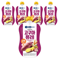 베베쿡 처음먹는 퓨레, 고구마, 80g, 5개
