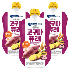 BEBECOOK 寶膳 蔬果泥, 地瓜口味, 80g, 3入