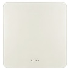 Kinyo LED簡約質感體重計, 米黃色, 1個, NDS-230