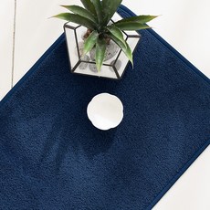 스칸디앤홈 발이편한 크레용 뽀송 욕실발매트 주방매트 미니러그, 네이비