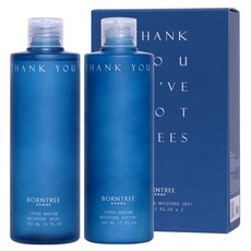 BORNTREE Homme 海洋純淨保濕化妝水 300ml + 乳液 300ml 套組, 1套