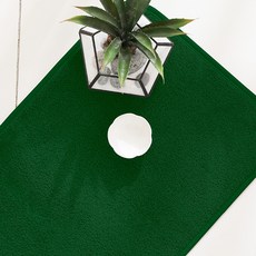 스칸디앤홈 발이편한 크레용 뽀송 욕실발매트 주방매트 미니러그, 딥그린